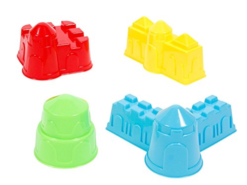 Lot de 4 moules à sable en plastique pour faire...