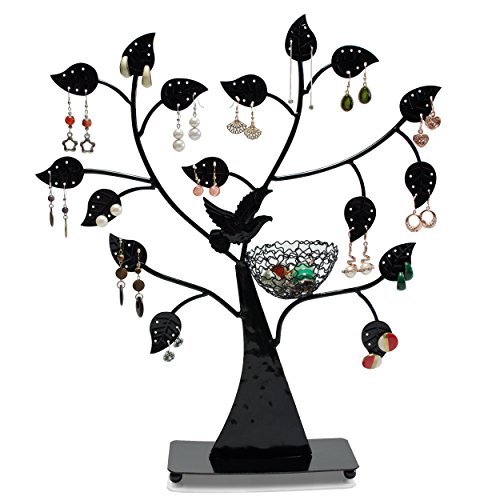 Venkon VENKON - Porte Bijoux "Arbre" pour le Stockage et la Présentation de Bijouterie Organisateur - Noir - 43 x 38 cm code EAN 4250921304299 