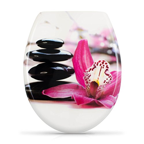 VENKON - Siège de Toilette avec Couvercle en Du...