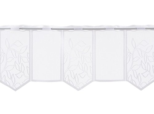 28,5 cm Largeur rideau brise-bise avec motif fe...