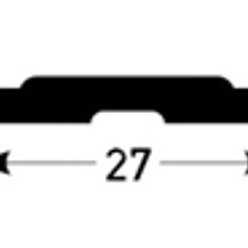 PVC-insert pour cornières, 27 mm de large
