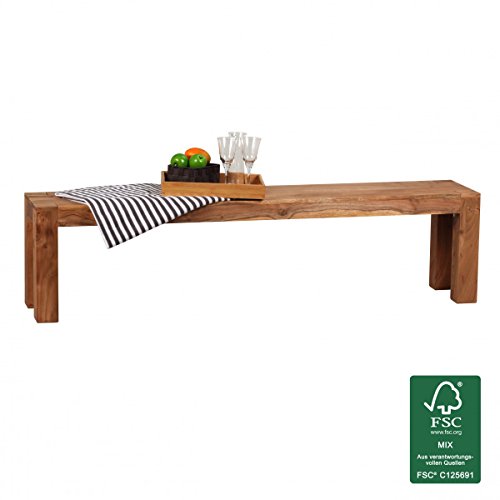 Bois massif salle à manger banc, bois, acacia, ...