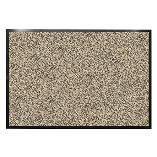 casa pura Tapis d'entrée casa pura® beige-noir | très absorbant + lavable | plusieurs tailles au choix - 90x150cm code EAN 4250953743202 