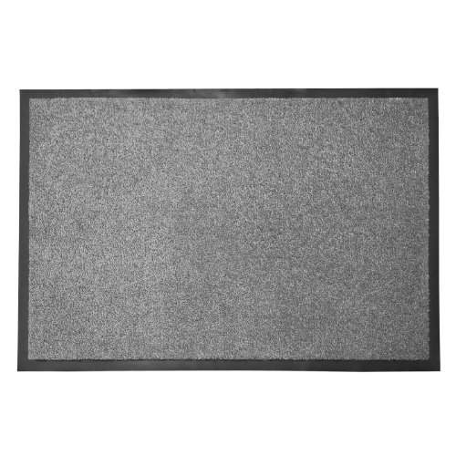 casa pura Tapis d'entrée casa pura® Mono gris | qualité élevée - lavable et absorbant | plusieurs tailles - 90x120cm code EAN 4250953754512 