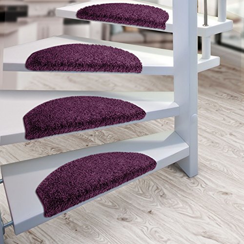 Lot de 15 marchettes d'escalier shaggy LUXE cas...