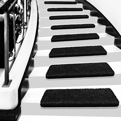 Lot de 15 marchettes d'escalier shaggy LUXE cas...