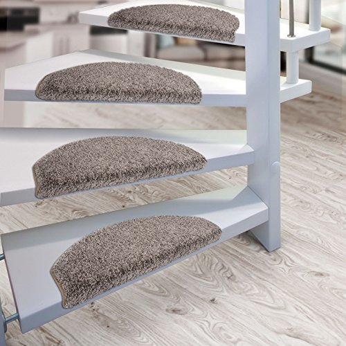 Lot de 15 marchettes d'escalier shaggy LUXE cas...