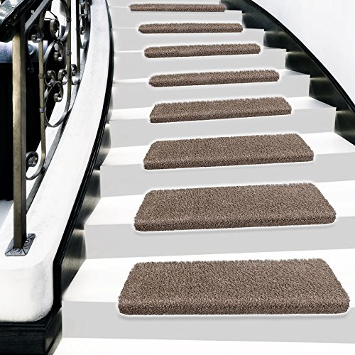 Lot de 15 marchettes d'escalier shaggy LUXE cas...