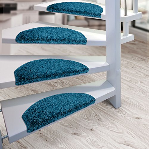Lot de 15 marchettes d'escalier shaggy LUXE cas...