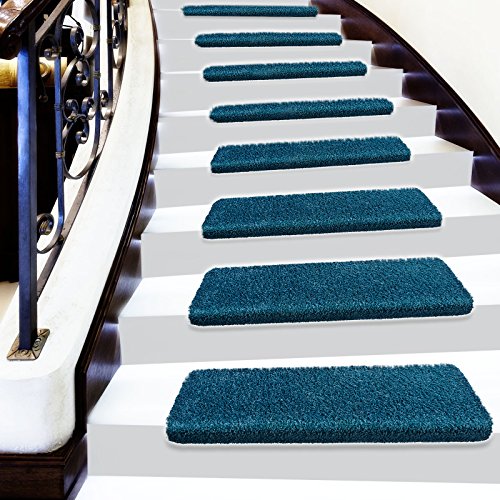 Lot de 15 marchettes d'escalier shaggy LUXE cas...