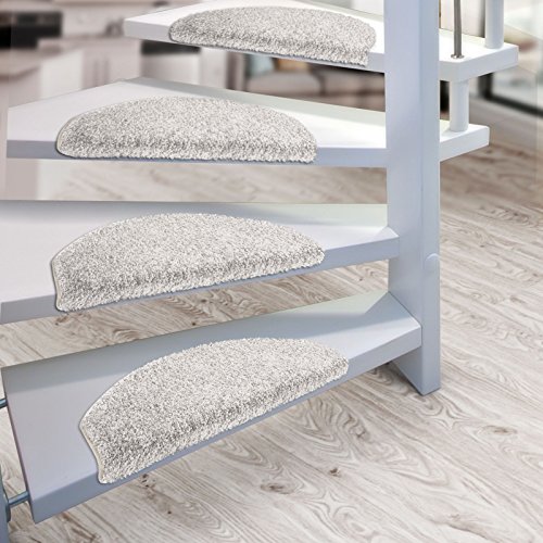 Lot de 15 marchettes d'escalier shaggy LUXE cas...