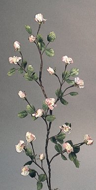 Branche de fleurs de pommier blanc/rose, H?: env. 120 cm, 17 Fleurs 44 feuilles, drahtverstärkte feuilles et branches 4250962927761 E+N Deko Branche de fleurs de pommier blanc/rose, H?: env. 120 cm, 17 Fleurs 44 feuilles, drahtverstärkte feuilles et branches 4250962927761 E+N Deko