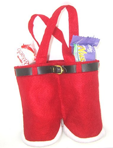 2 Sacs à cadeaux en forme de pantalon de noël r...