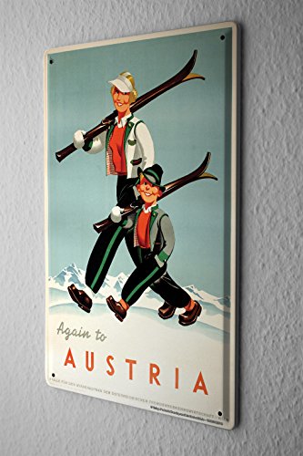 Plaque Émaillée Voyage Autour Du Monde Femme Au...