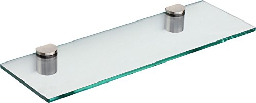 - étagère murale en verre + halfround clip | cl...