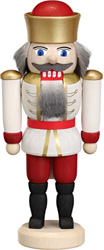 SeifVK Casse-Noisette chiffre de Noël Avent petits Nutcracker roi blanc Erzgebirge bois art artisanal en bois de 12 cm 4251006156116 (4251006156116)