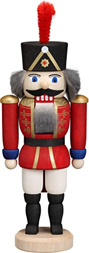 SeifVK Casse-Noisette chiffre de Noël Avent petits Nutcracker husar bois Erzgebirge rouge art artisanal en bois de 12 cm 4251006156154 (4251006156154)