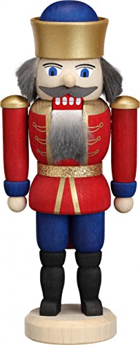 SeifVK Casse-Noisette chiffre de Noël Avent petits Nutcracker roi Erzgebirge bois rouge art artisanal en bois de 12 cm 4251006156161 (4251006156161)