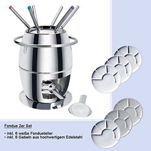 Spring Lot de 2 - Gstaad Fondue + 6 Blanc Assie...