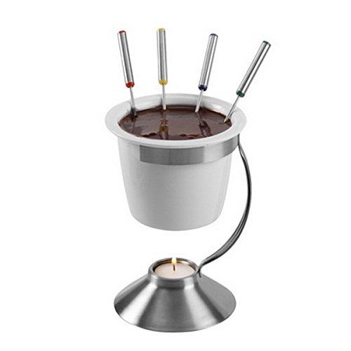 Leopold Fondue au chocolat Set de 6 personnes/porcelaine/avec 6 fourchettes longue/de Leopold Vienna 4251014697861 (4251014697861)