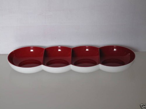 TUPPERWARE H43 AllegrApéro blanc rouge 9768