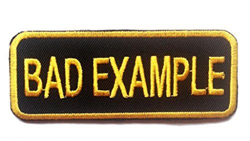 MAL EXEMPLE Amusant Citations Biker Style ' 9.1...