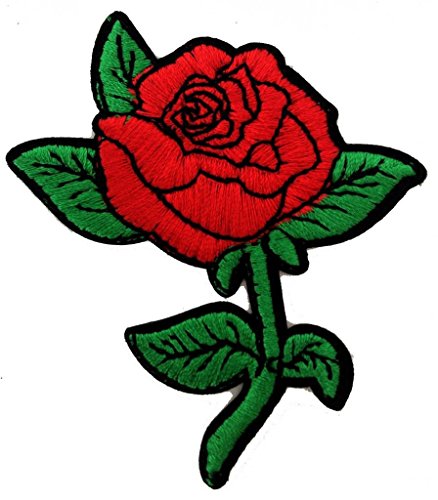 Belle des roses Beautiful Roses Patch ''6,8 x 7,8 cm'' - Écusson brodé Ecussons Imprimés Ecussons Thermocollants Broderie Sur Vetement Ecusson 4251052604586 Catch-the-Patch.de