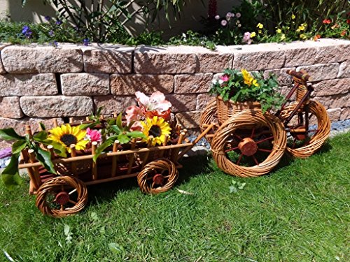 2 x Tricycle/vélo/trike suspension marron clair...