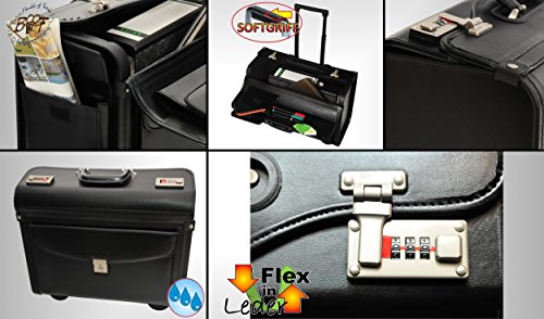 Valise de pilote Kit annonce Noir, robuste, sta...