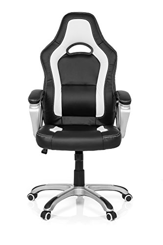 MyBuero Chaise gaming / chaise de bureau gaming zone pro ab100 simili cuir noir/blanc code EAN 4251084640491 