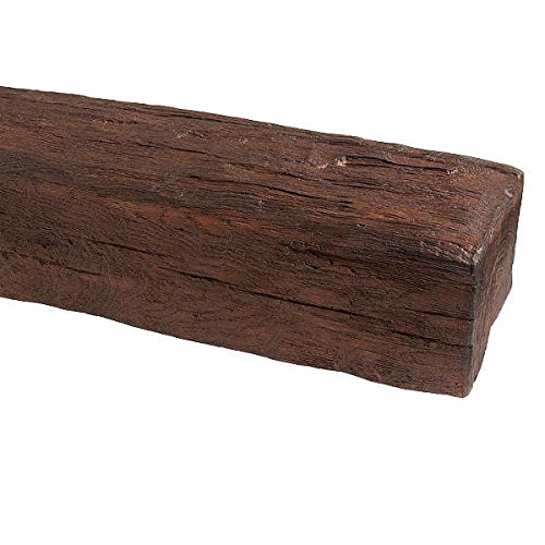 Poutre en polyuréthane, 9 x 6 x 200 cm, brun foncé