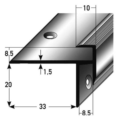 2 x 2,5 mètres Stratifié-Nez de marche / corniè...