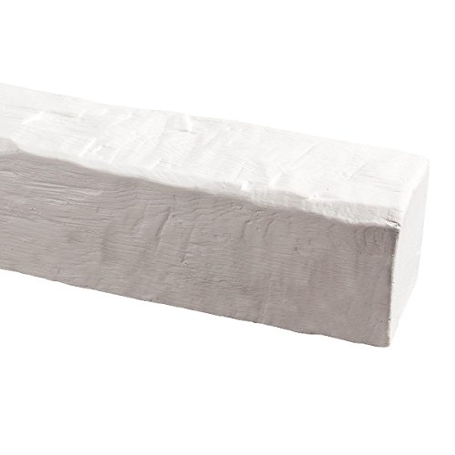 Poutre en polyuréthane, 9 x 6 x 200 cm, blanc