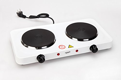 Shov Double plaque de cuisson électrique cuisinière four plaque de cuisson camping cuisson électriques 2000 w code EAN 4251108701467 