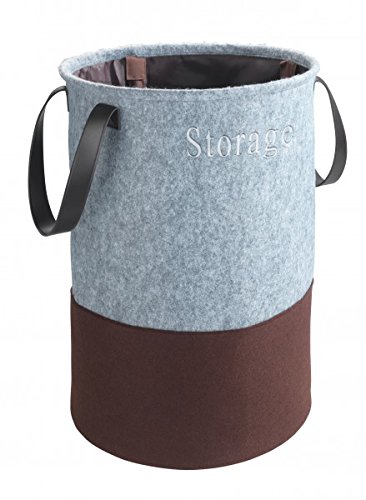 WENKO pop-up Panier à linge en feutre - pliable...