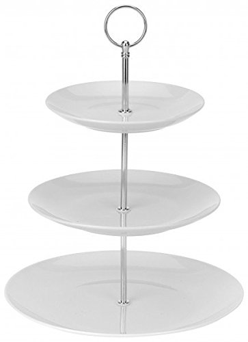 Présentoire - 3 étages stand pour gâteau en por...