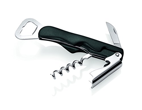 Couteau Sommelier, chromé - avec poignée en pla...