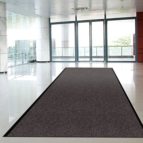 casa pura Tapis d'entrée casa pura® anthracite-noir | paillasson au mètre | grand choix de tailles | très absorbant + lavable | 100x200cm code EAN 4251132407564 