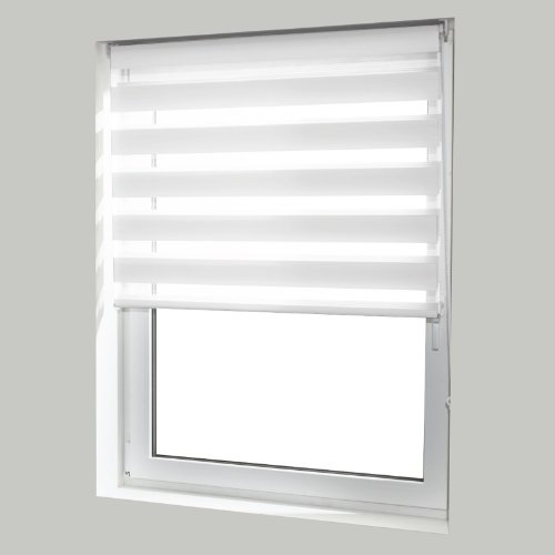 Store enrouleur casa pura® Day & Night blanc | ...