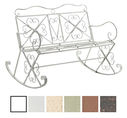 Banc de jardin à bascule silly romantique, en f...