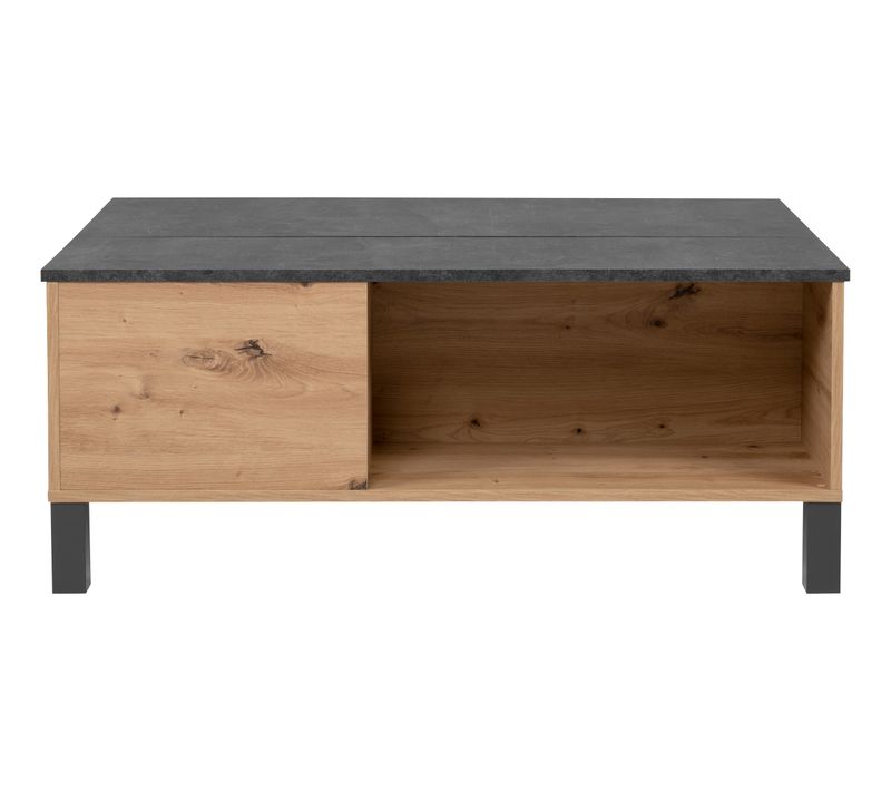  Table basse plateau relevable COMO imitation béton/ chêne code EAN 4251182709632 