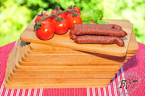 Planche en bois de bambou naturel 15 x, env. 8 ...