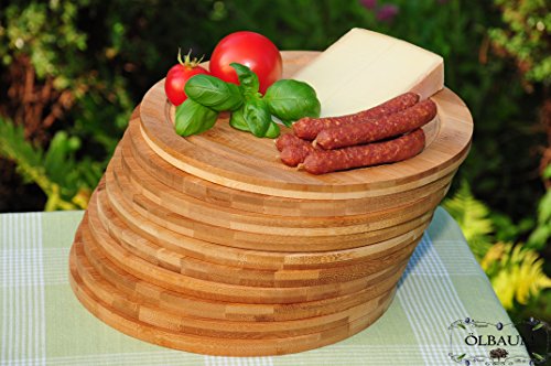 Planche à découper 10 x bambou foncé, planche à...