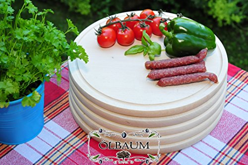 Lot de 5 Planche de petit déjeuner en bois rond...