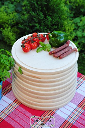 BTV Planche à découper, planche à petit-déjeuner, planche à découper bois de hêtre 10 x Grand, massive, env. 15 mm de haute qualité forte Planche en bois rond avec rillung naturel, avec des bords arrondis, dimensions env. 28 cm Diamètre que temps Pain Grillé Planche Plateau à Repas, Bayerisches brettl, nouveau massive Planches à découper Temps, planches à pain Assiettes à Steak, planche à steak, planches, jambon Assiette à steak Ölbaum code EAN 4251200218771 