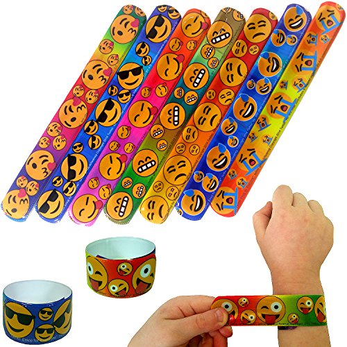 German Trendseller® - 4 x emoji bracelets à cla...