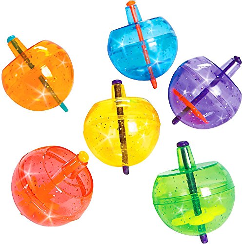 German Trendseller® - 6 x petits toupies? scint...