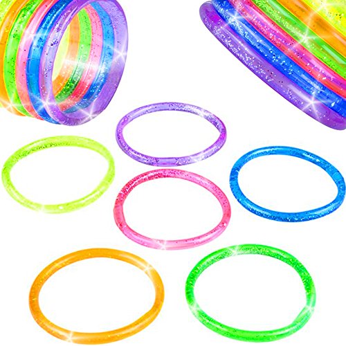 German Trendseller® - 6 x bracelets avec scinti...