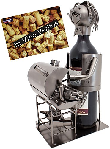 BRUBAKER Porte-bouteille de Vin décoratif - Scu...