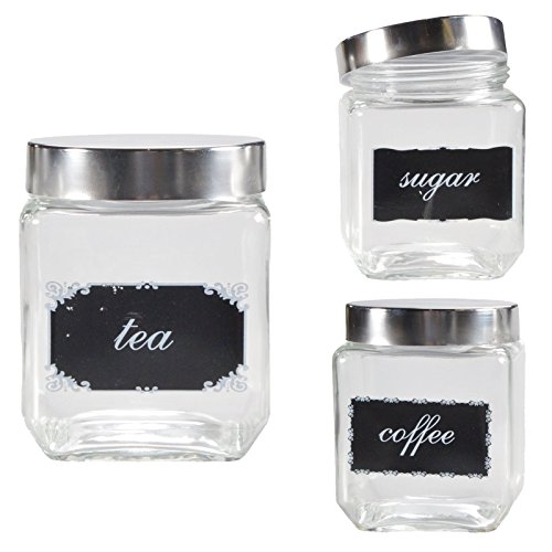 Rangement Verre Coffee Tea Sugar Boîte de conse...